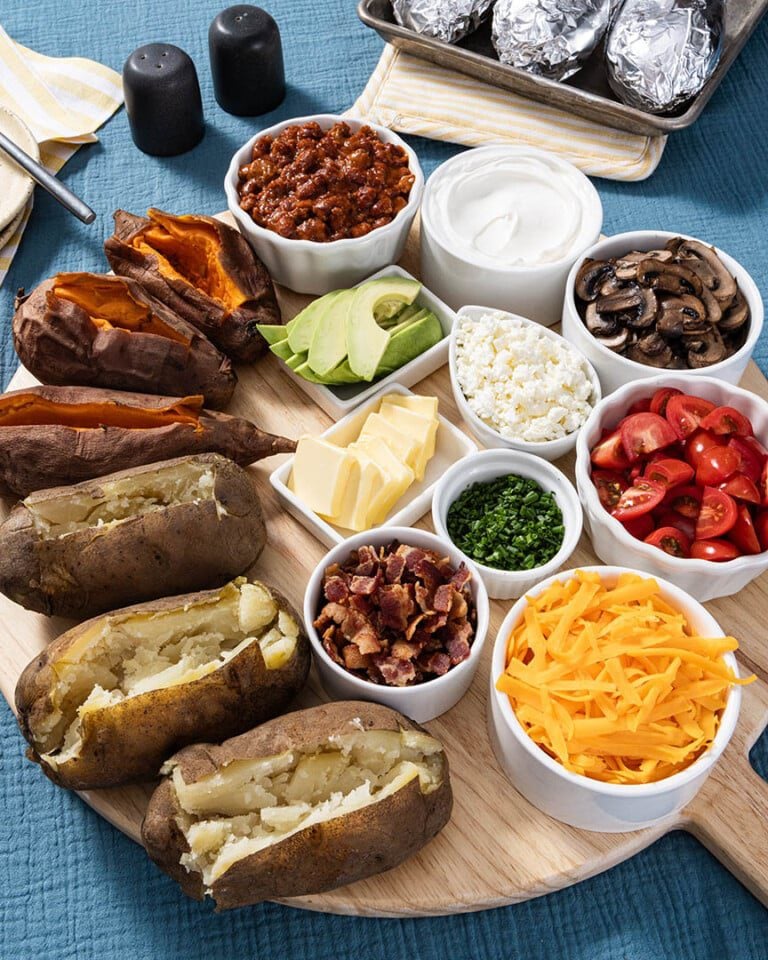 Baked Jacket Potato Bar Toppings Ideas | Ain't Too Proud To Meg