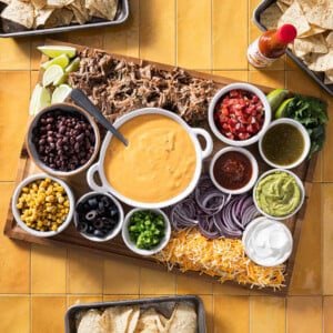 Nacho Bar Toppings Board
