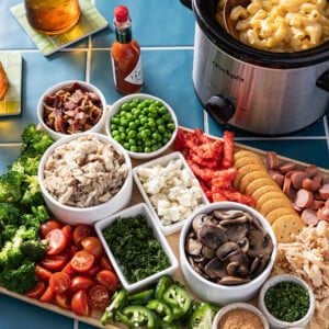 Mac & Cheese Toppings Board