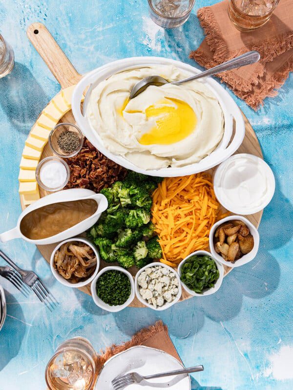 Mashed Potatoes Toppings Board