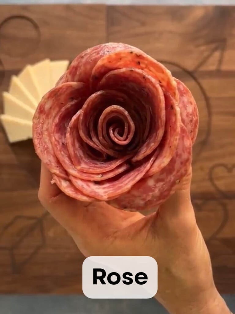 salami rose fold