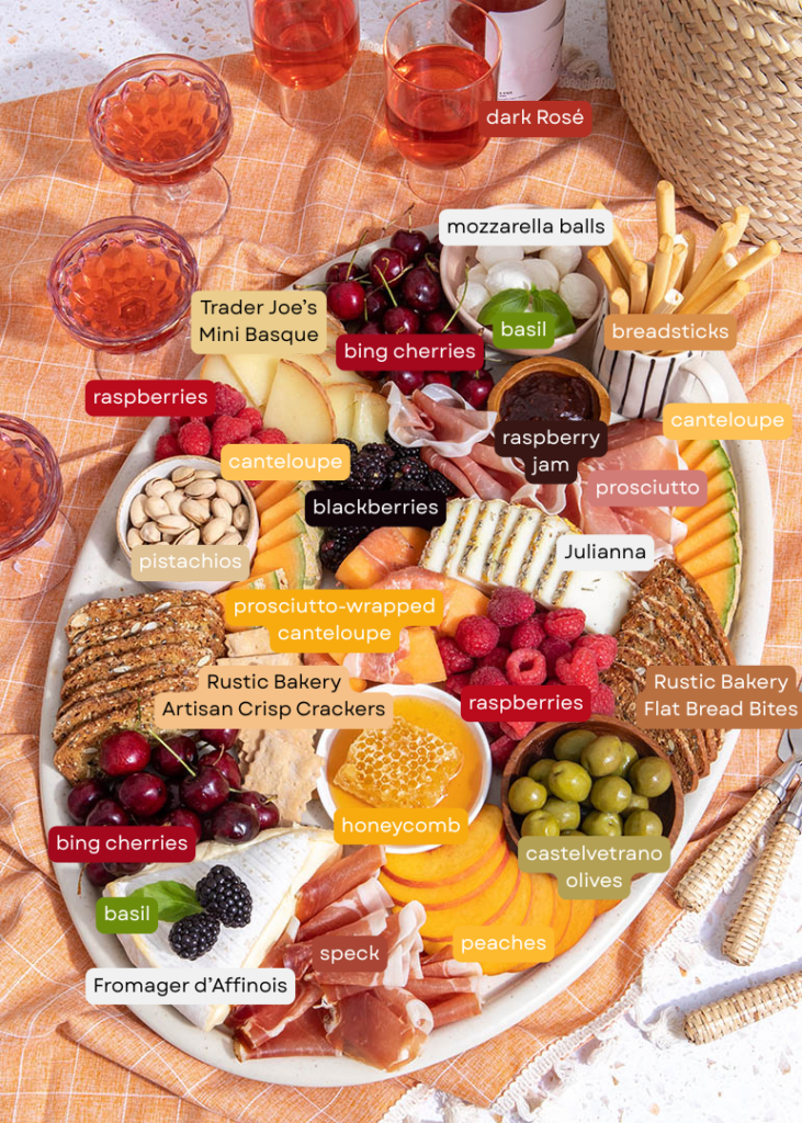 Cheese & Fruit Board Ingredients