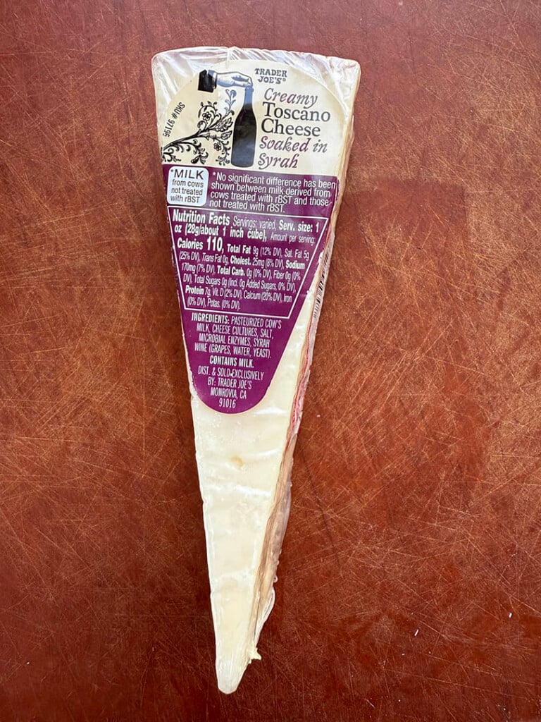 Creamy Toscano Cheese Soaked in Syrah