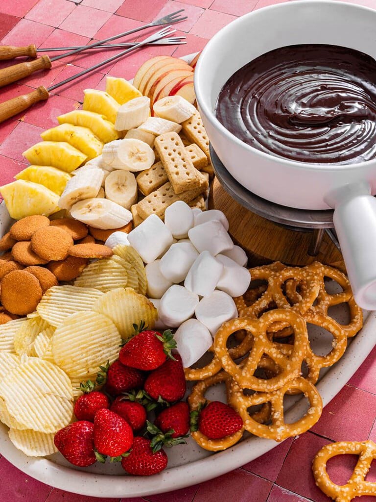 chocolate fondue dippers recipe