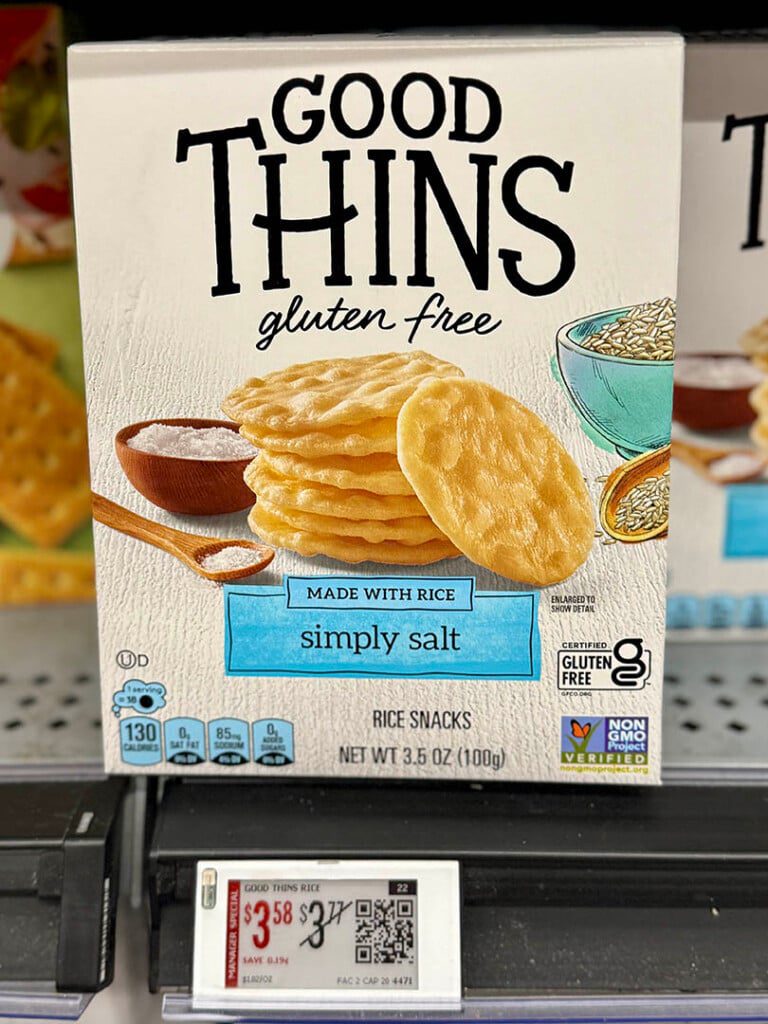 Good Thins crackers walmart