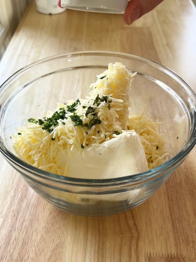 easter bunny cheese ball step 1