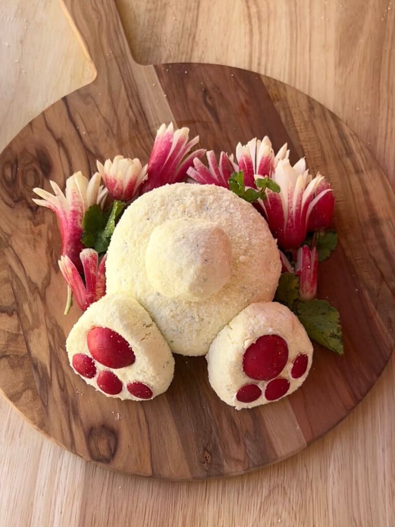 easter bunny cheese ball step 5