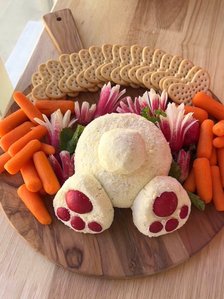 easter bunny cheese ball step 6