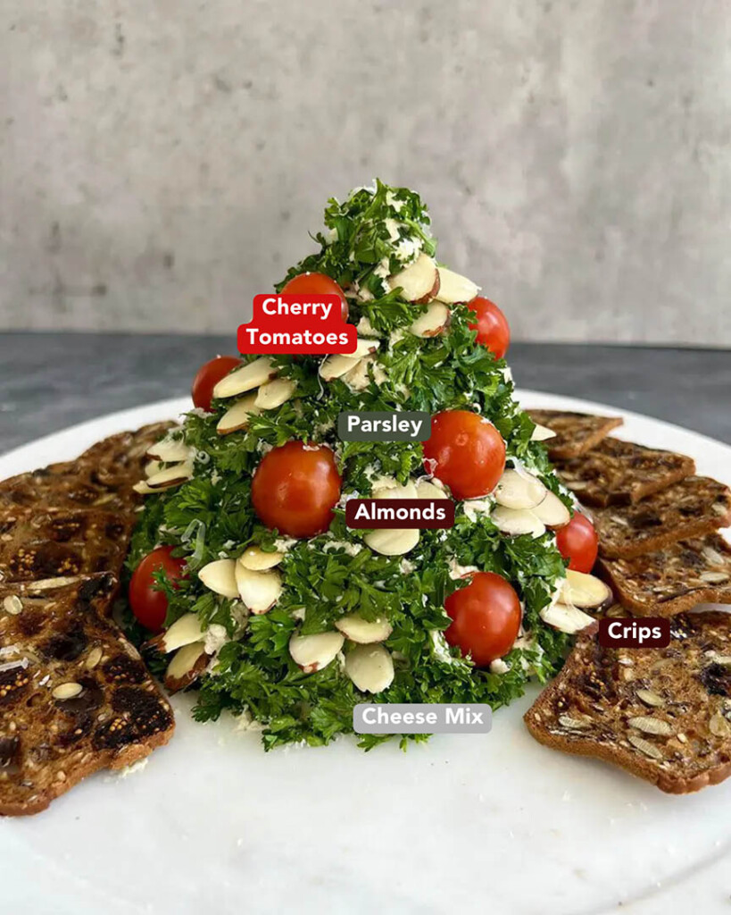 Christmas Tree Cheese Ball Ingredients List