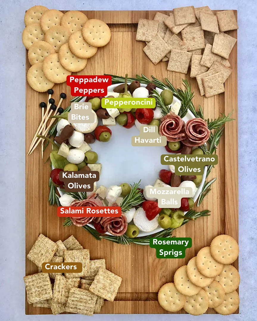 Christmas Charcuterie Wreath | Ain’t Too Proud to Meg