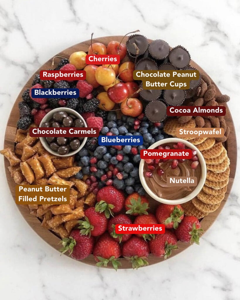 Easy Dessert Board Ingredients List