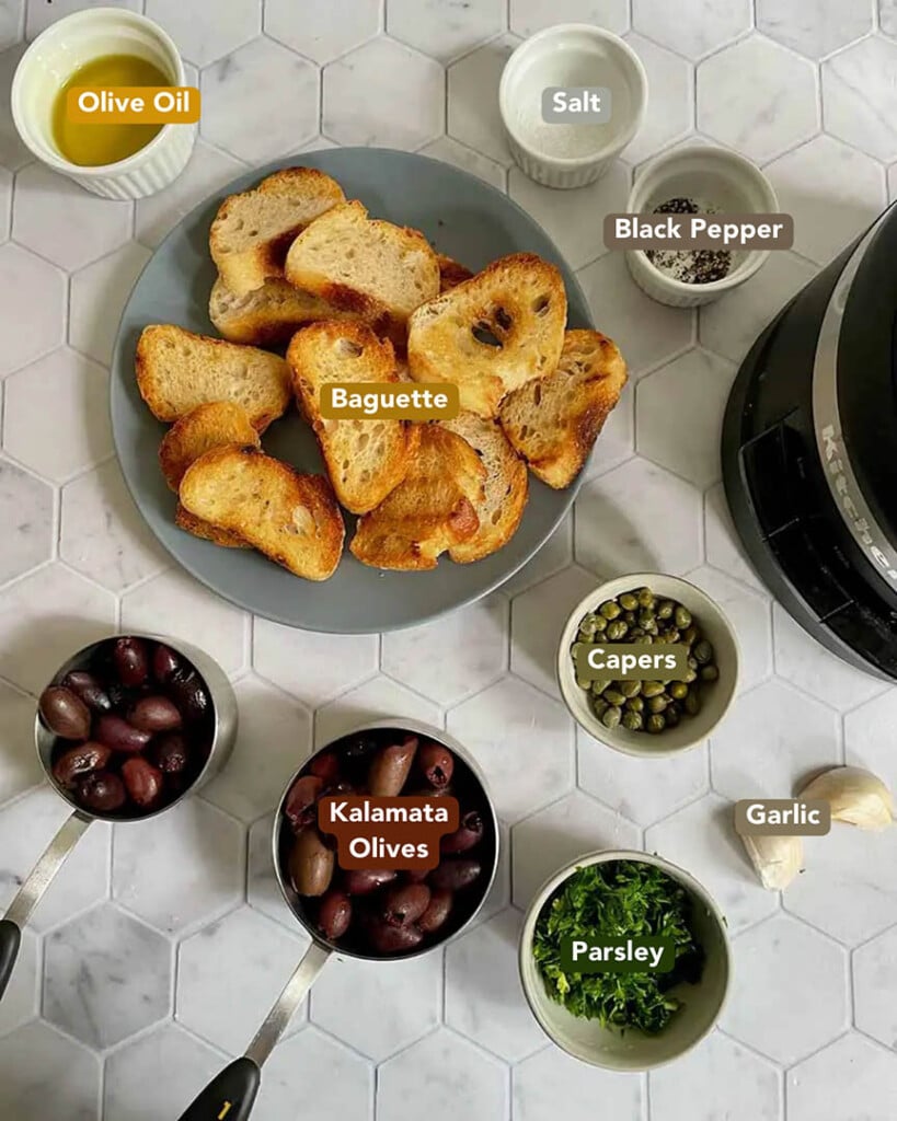 Easy Olive Tapenade Recipe Ingredients List