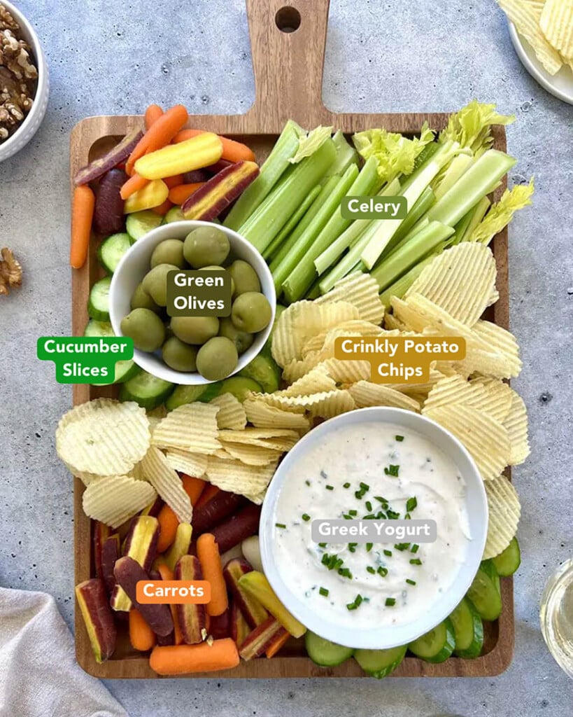 Greek Yogurt Veggie Dip Ingredients List