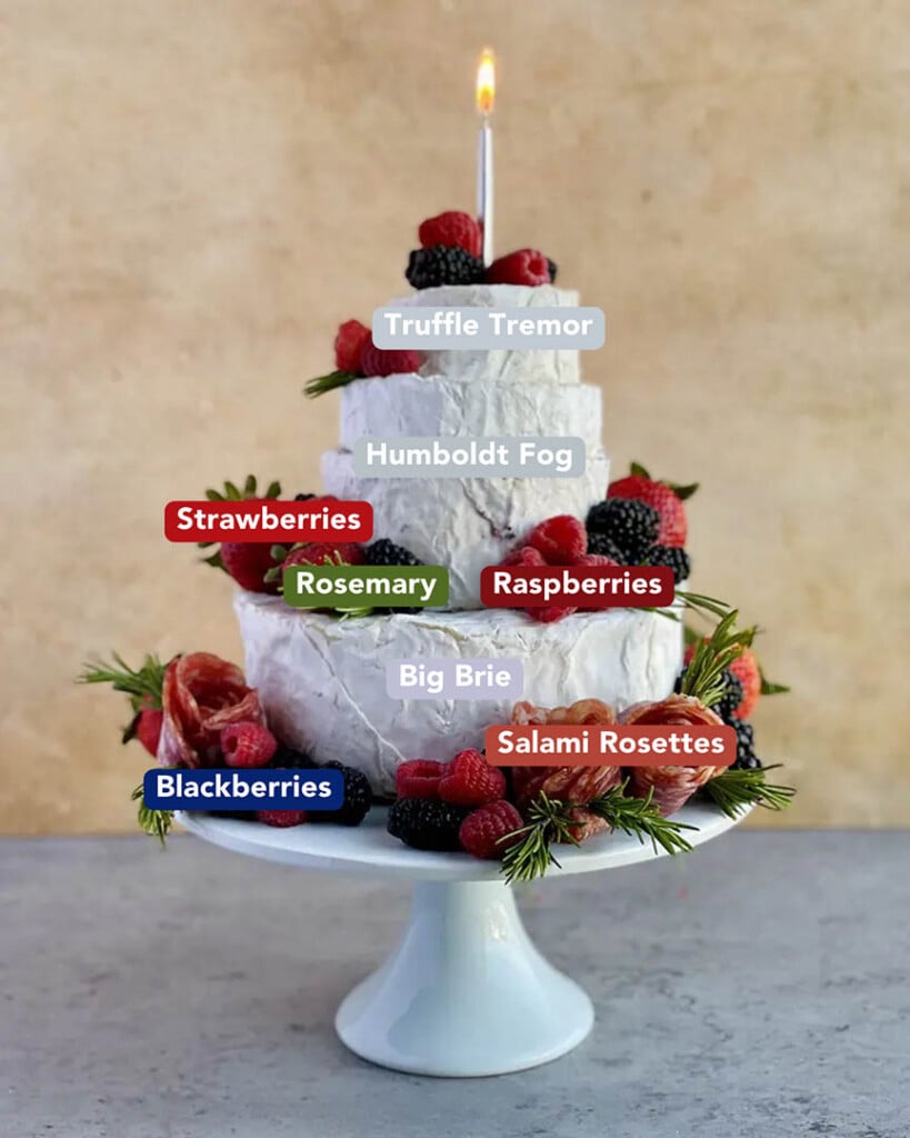 How to Make a Cheese Wheel Cake Ingredients List