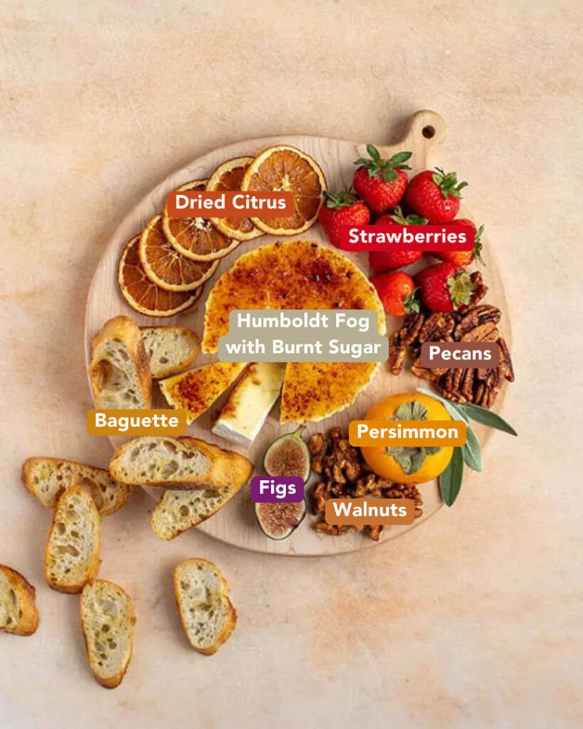 Humboldt Fog or Brie Br&ucirc;l&eacute;e Appetizer Ingredients List