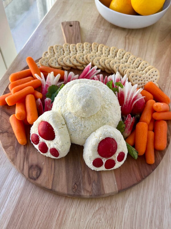 bunny cheese ball easter appetizer