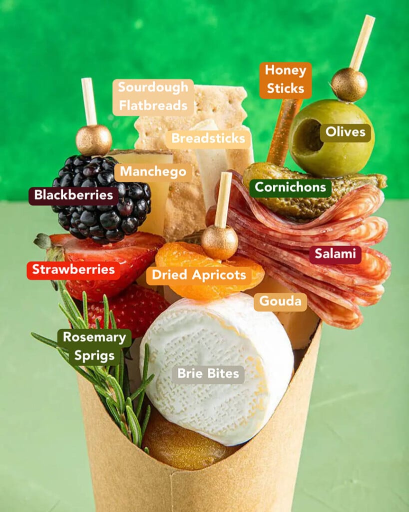 Individual Charcuterie Cups Ingredients List
