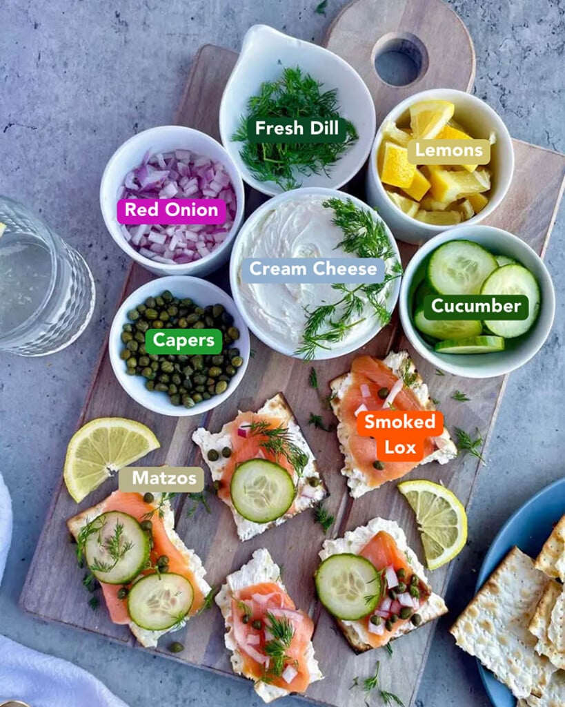 Passover Appetizer – Matzo Crostini Ingredients List