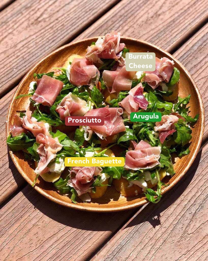 Perfect Burrata and Prosciutto Crostini Ingredients List