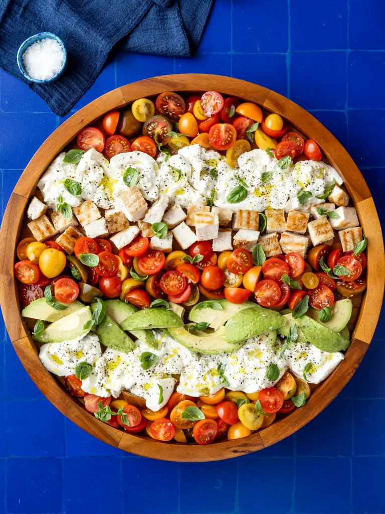 burrata caprese salad step 10