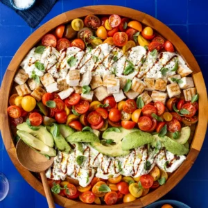 burrata caprese salad recipe chicken protein