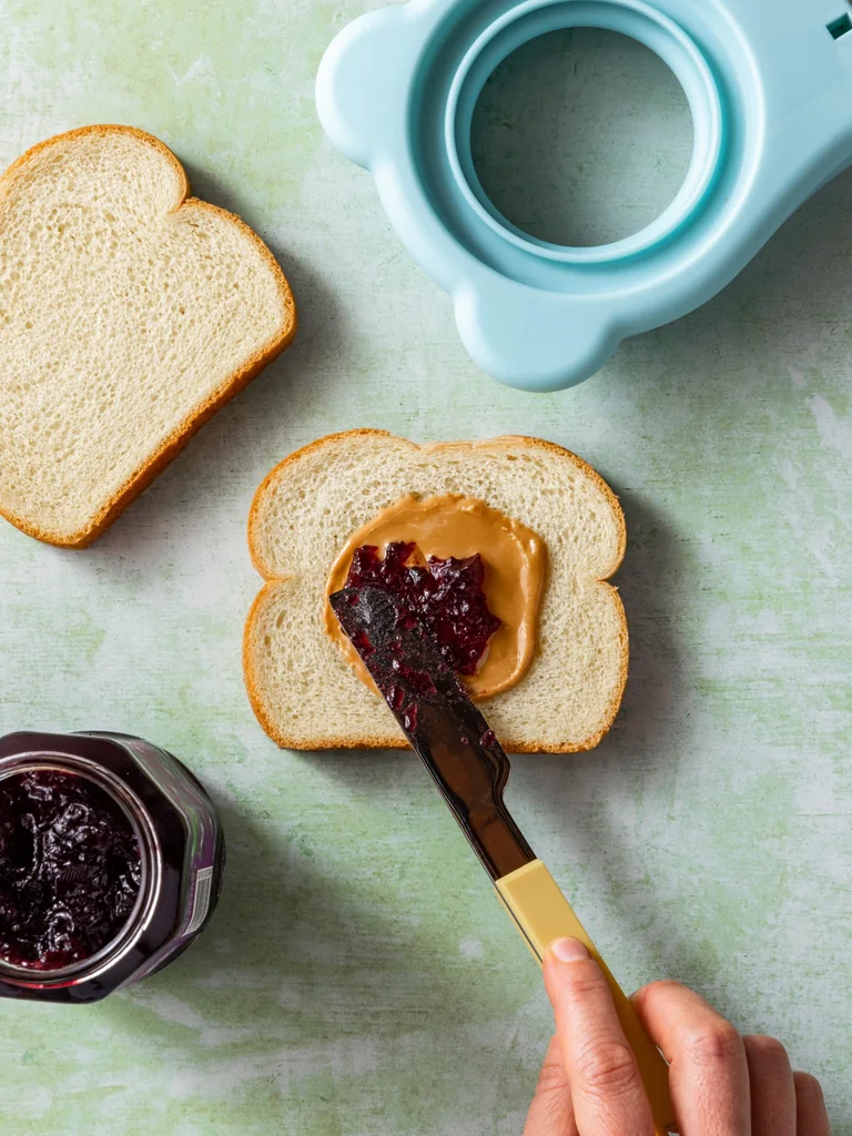 PB & J homemade uncrustables step 1
