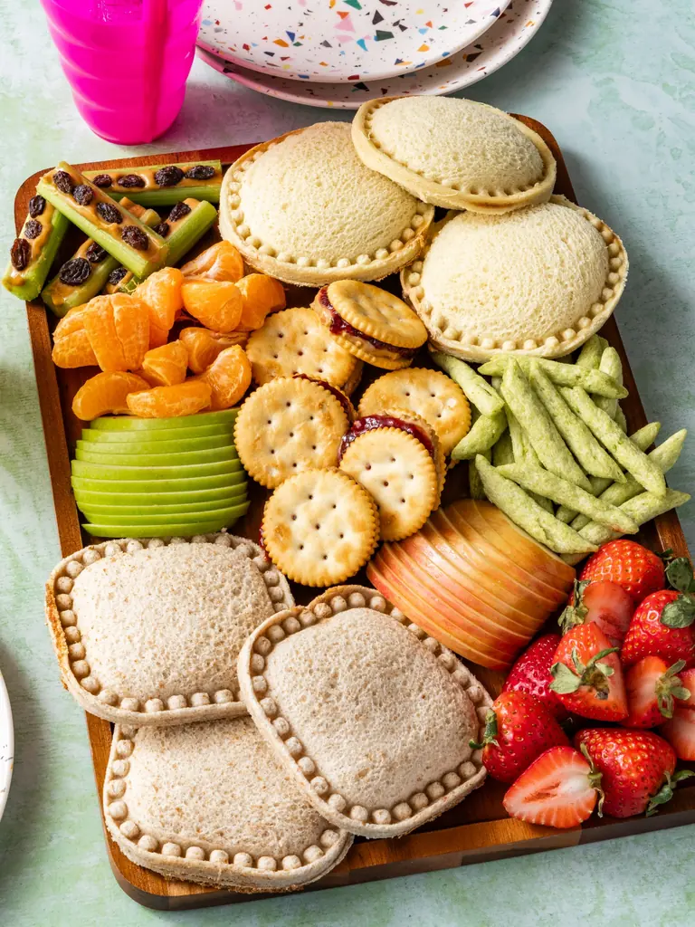 PB&J charcuterie board for kids