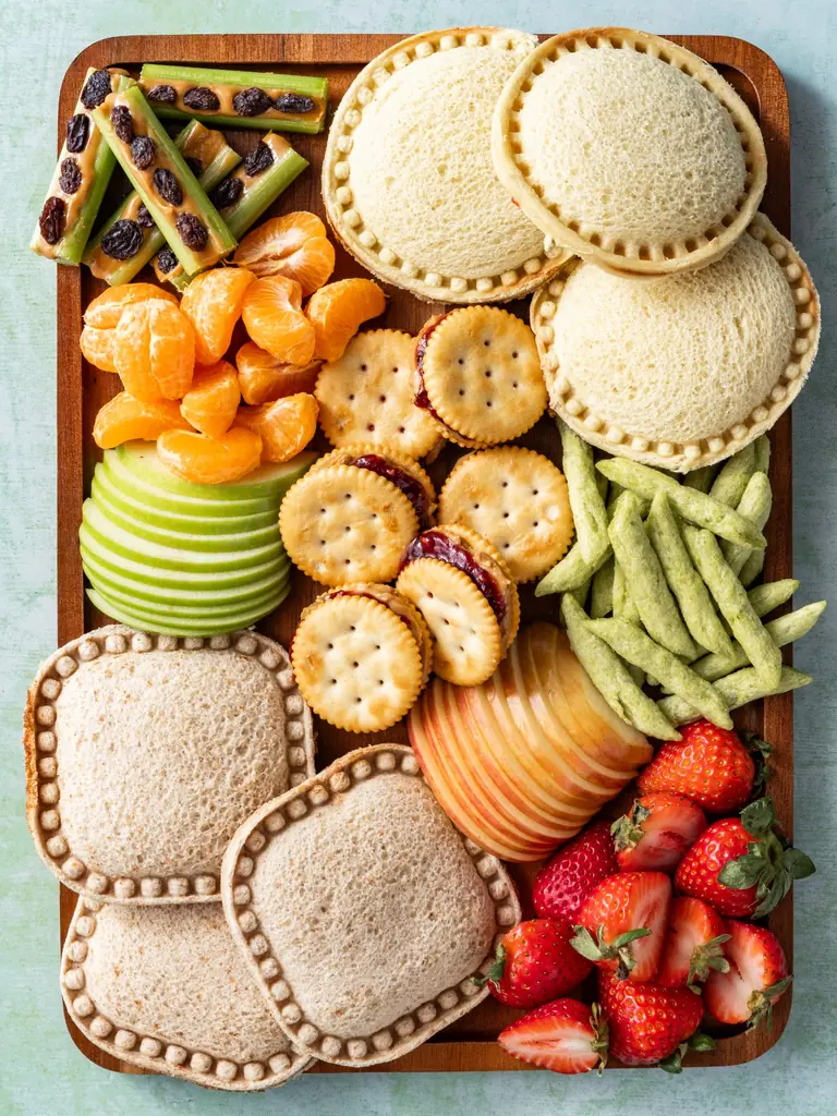 PB & J homemade uncrustables board step 8