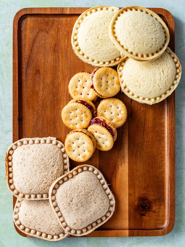 PB & J homemade uncrustables board step 7