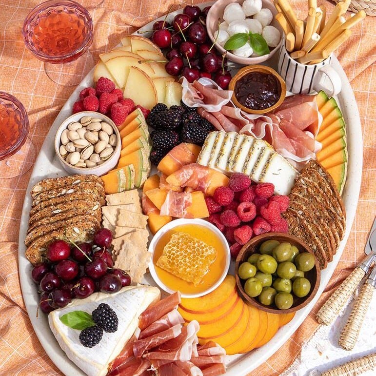 summer charcuterie board appetizer