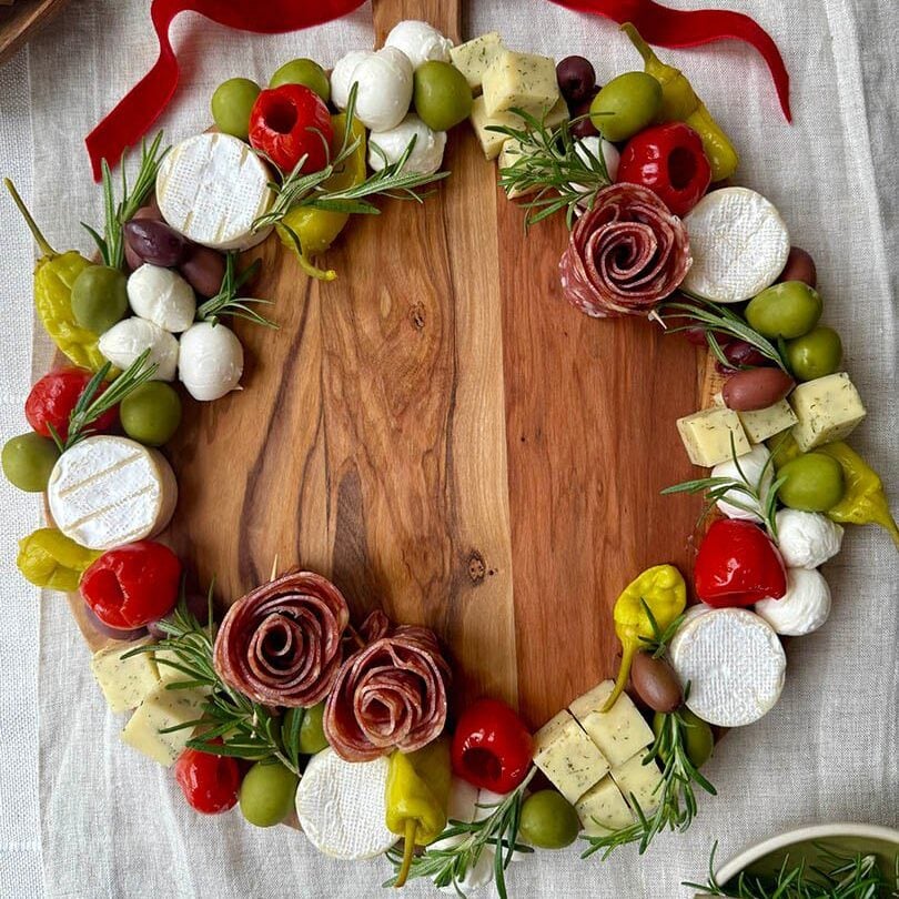 christmas wreath charcuterie recipe