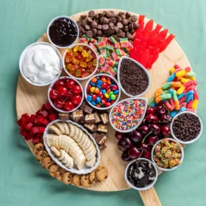 ice cream toppings step 5 cookies snickers