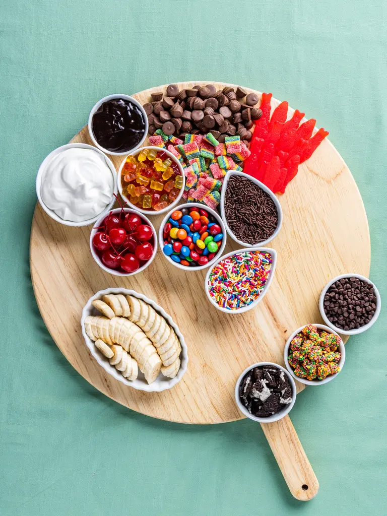 ice cream toppings step 3 swedish fish mini pb cups